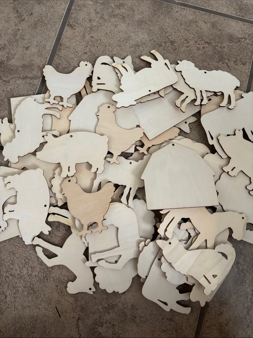 Farmhouse Wood Cutout Pieces for arts and crafts